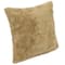 Hello Honey® Mustard Cotton Tufted Pillow with Natural Chambray Back